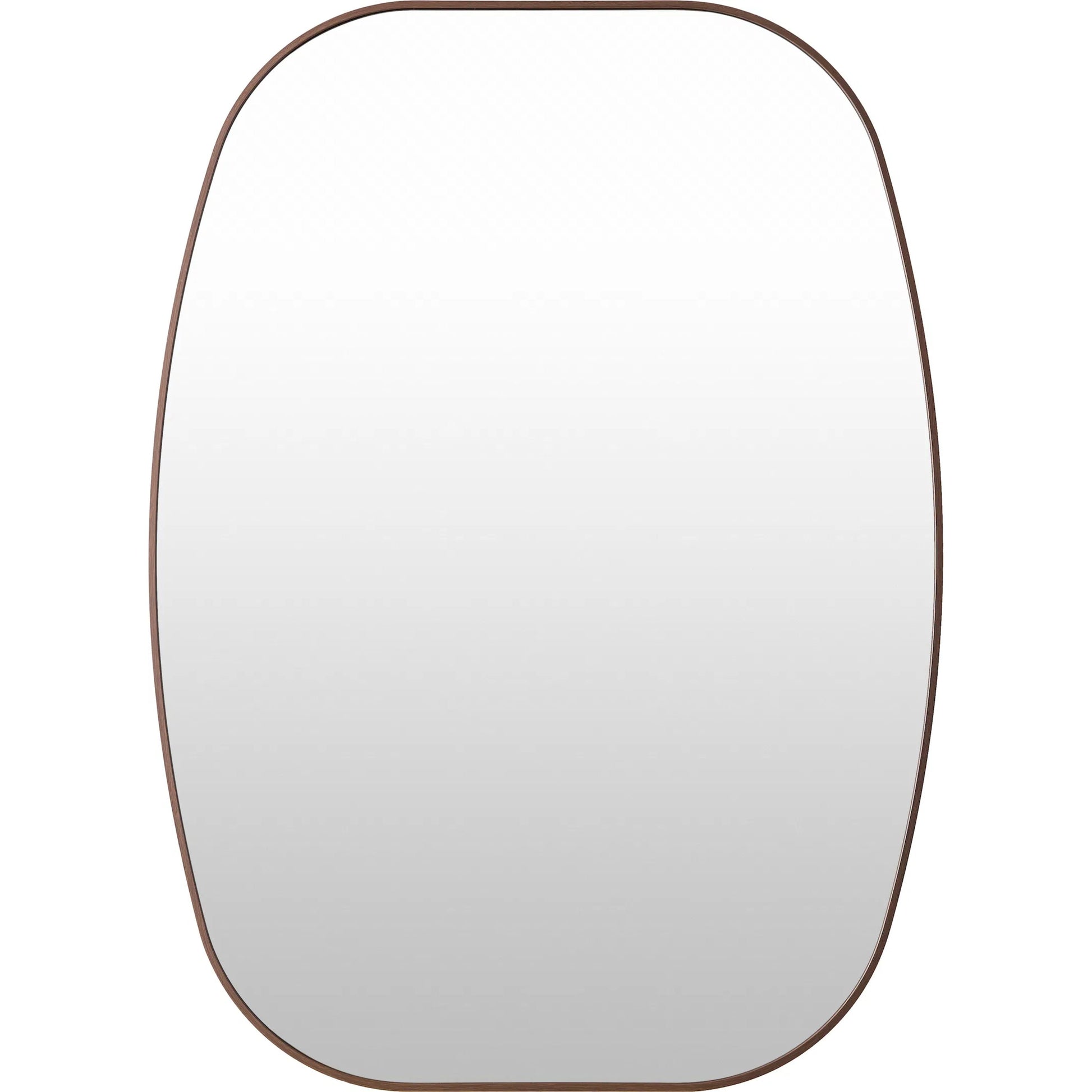 Aranya Accent Mirror Wall Decor by Livabliss in natural. Made from aluminum in a modern style.