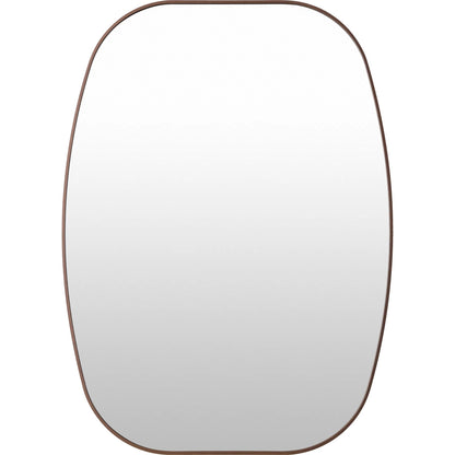 Aranya Accent Mirror Wall Decor by Livabliss in natural. Made from aluminum in a modern style.