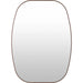 Aranya Accent Mirror Wall Decor by Livabliss in natural. Made from aluminum in a modern style.