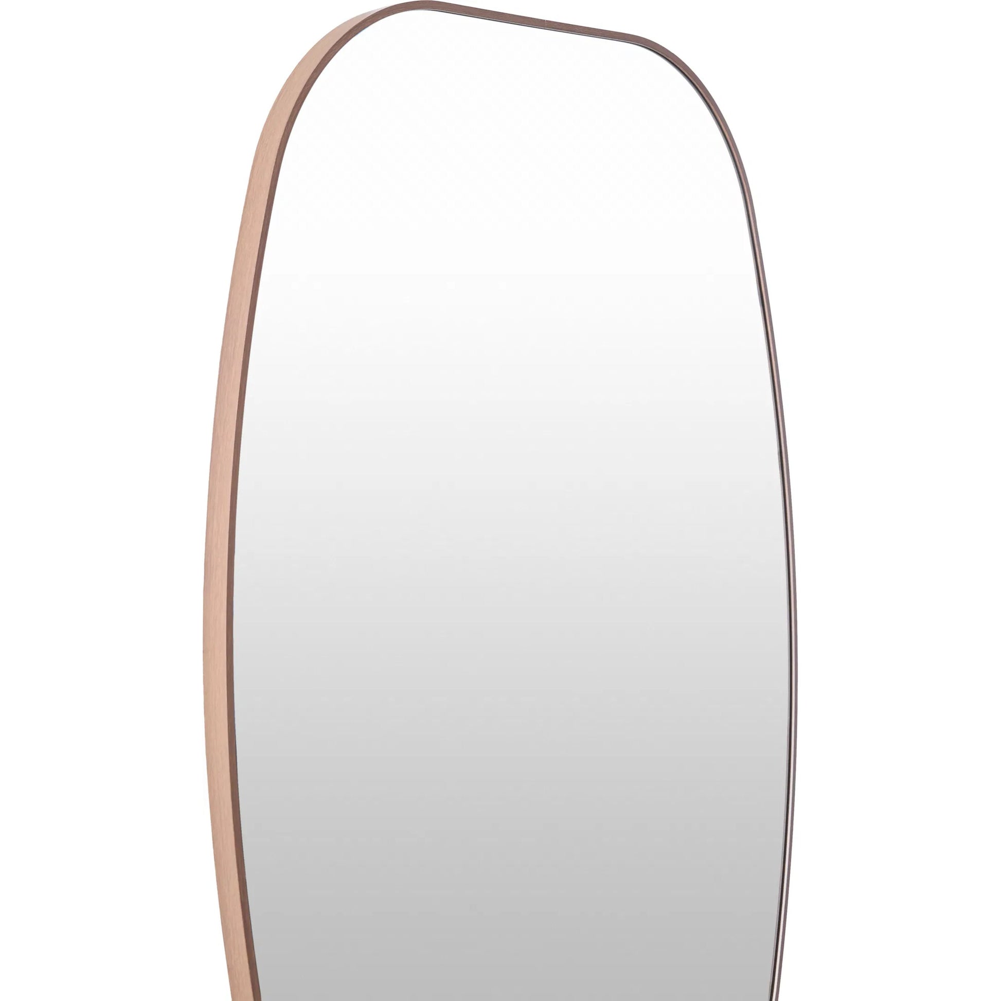 Aranya Accent Mirror Wall Decor by Livabliss in natural. Made from aluminum in a modern style.