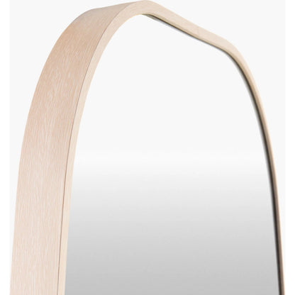 Aranya Accent Mirror Wall Decor by Livabliss in natural. Made from aluminum in a modern style.
