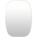 Aranya Accent Mirror Wall Decor by Livabliss in natural. Made from aluminum in a modern style.