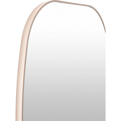 Aranya Accent Mirror Wall Decor by Livabliss in natural. Made from aluminum in a modern style.