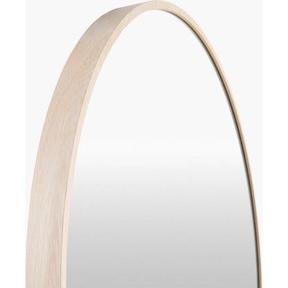 Aranya Indoor/Outdooral Mirror by Livabliss in natural. Made from aluminum in a modern style.