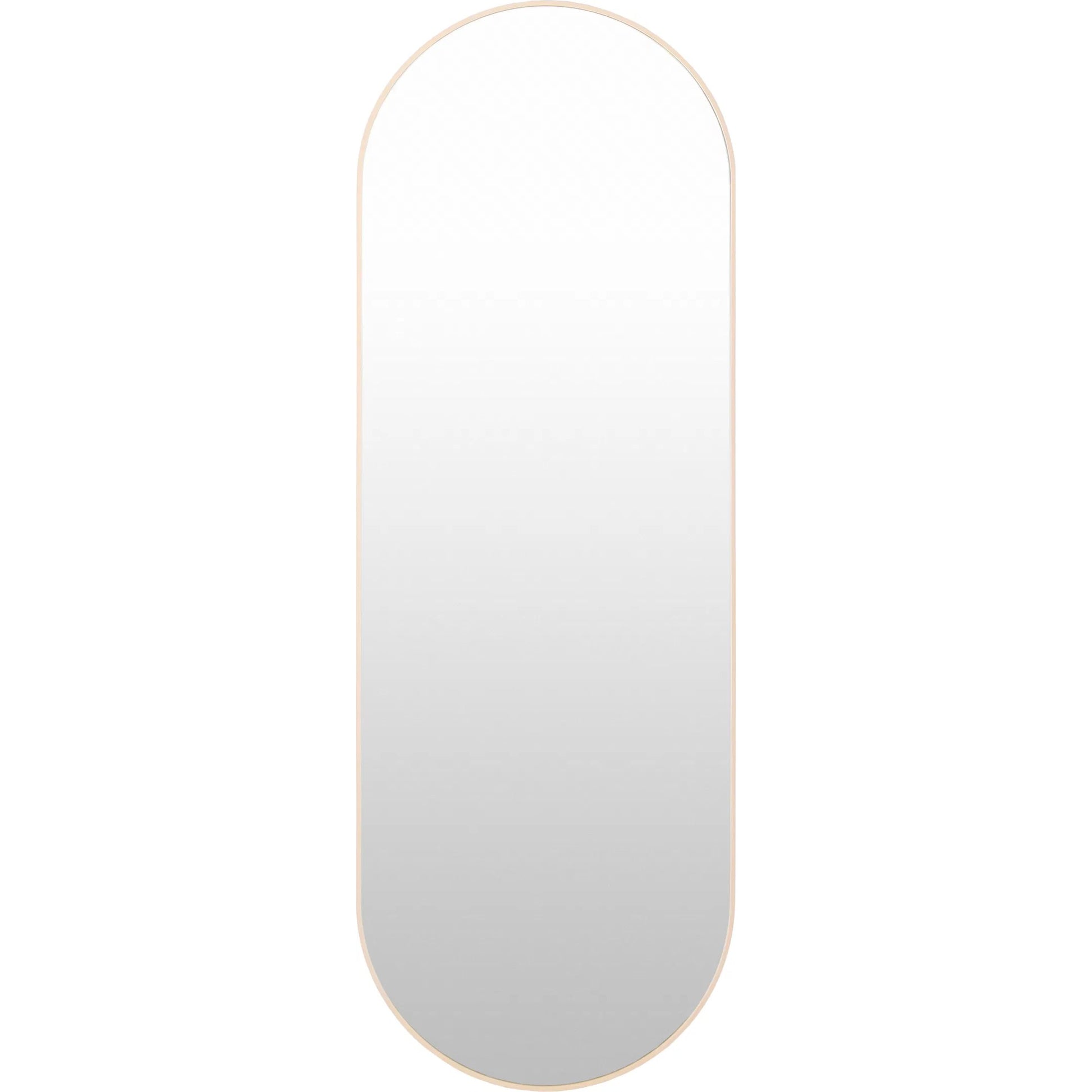 Aranya Vertical Accent Mirror by Livabliss in natural. Made from aluminum in a transitional style.