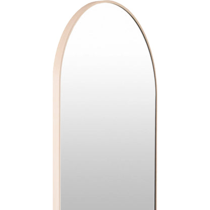 Aranya Vertical Accent Mirror by Livabliss in natural. Made from aluminum in a transitional style.