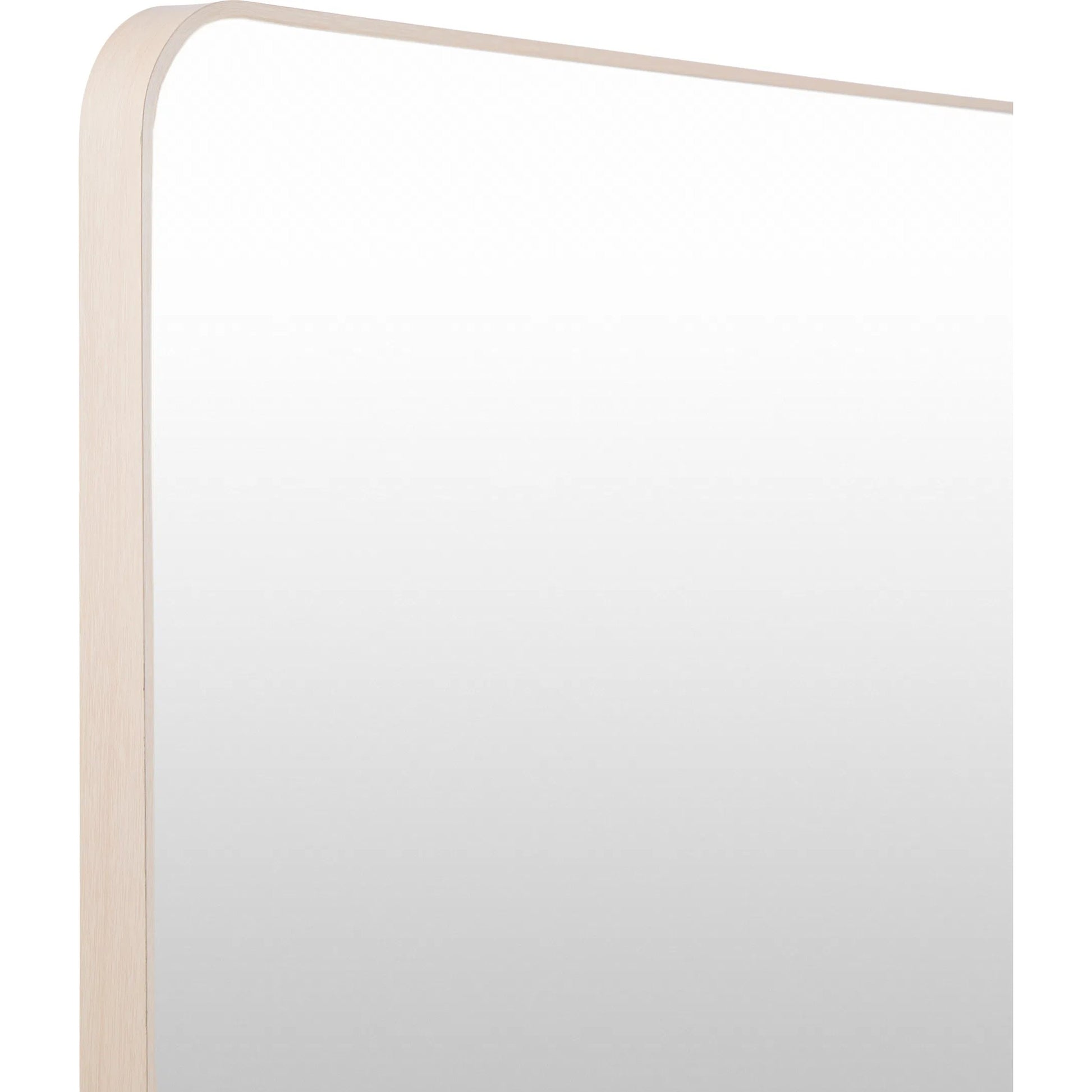 Aranya Minimalist Modern Mirror by Livabliss in natural. Made from aluminum in a modern style.