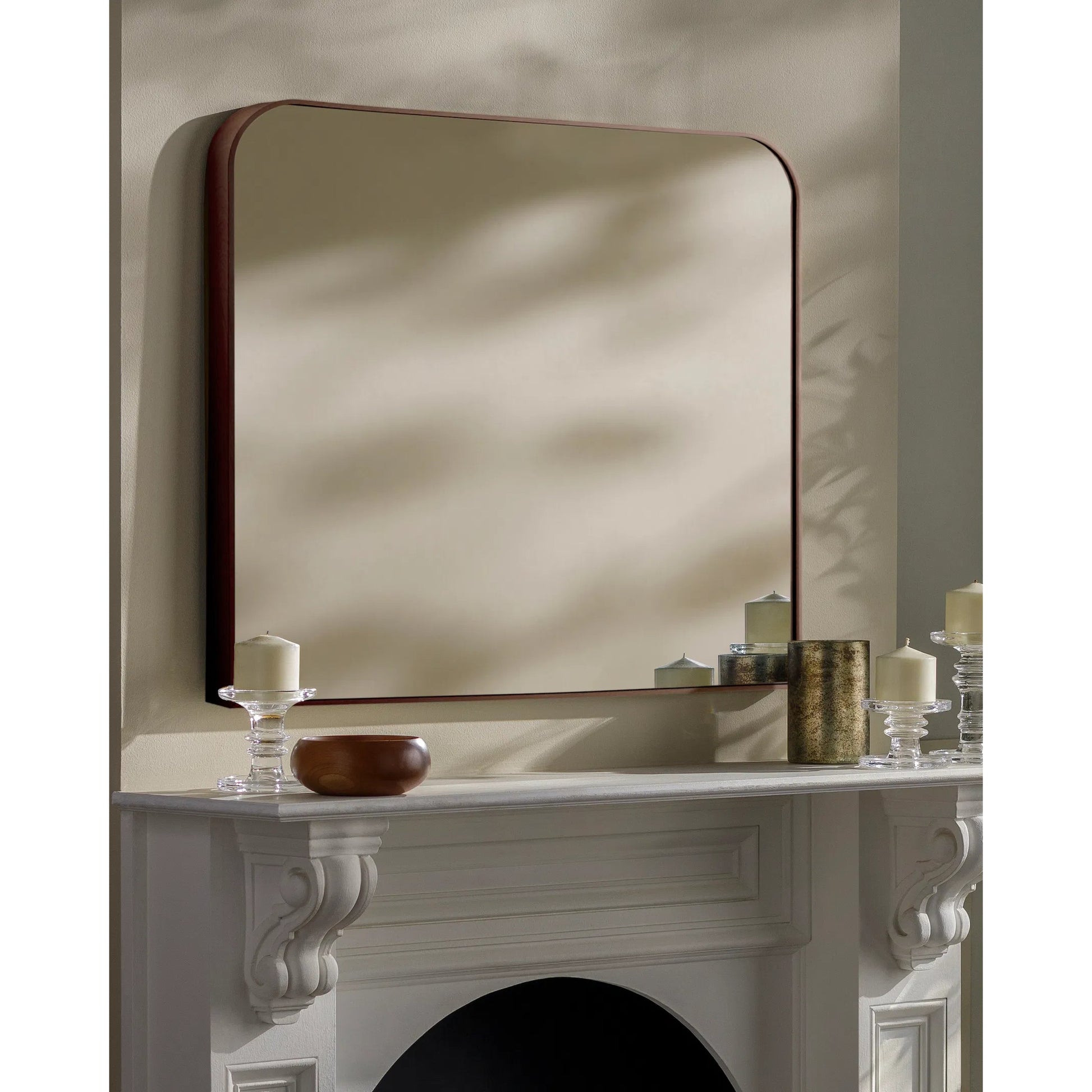 Aranya Wall Mirror 37207 by Livabliss in natural. Made from aluminum in a transitional style.