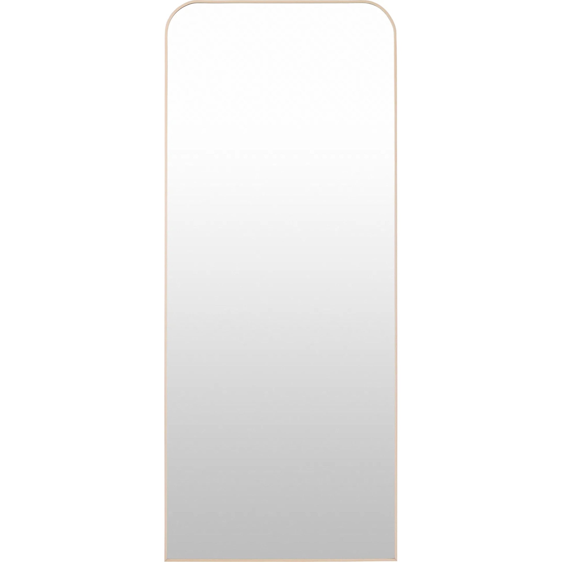 Aranya Full Length Mirror Wall Decor by Livabliss in natural. Made from aluminum in a unique style.