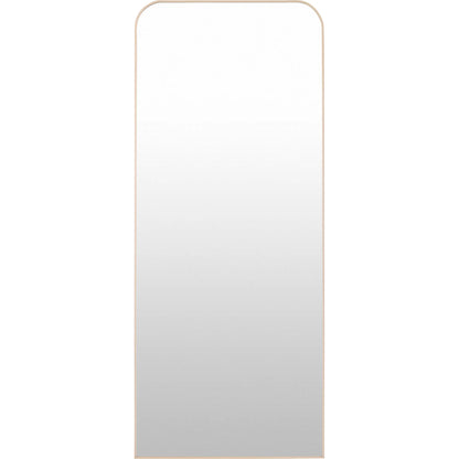 Aranya Full Length Mirror Wall Decor by Livabliss in natural. Made from aluminum in a unique style.