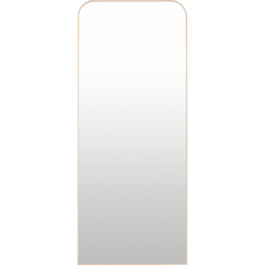 Aranya Full Length Mirror Wall Decor by Livabliss in natural. Made from aluminum in a unique style.