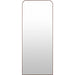 Aranya Full Length Mirror Wall Decor by Livabliss in natural. Made from aluminum in a unique style.