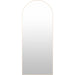 Aranya Full-Length Mirror Wall Decor by Livabliss in natural. Made from aluminum in a modern style.