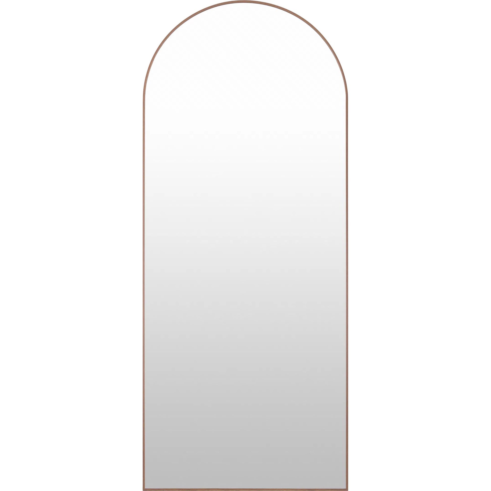 Aranya Full-Length Mirror Wall Decor by Livabliss in natural. Made from aluminum in a modern style.