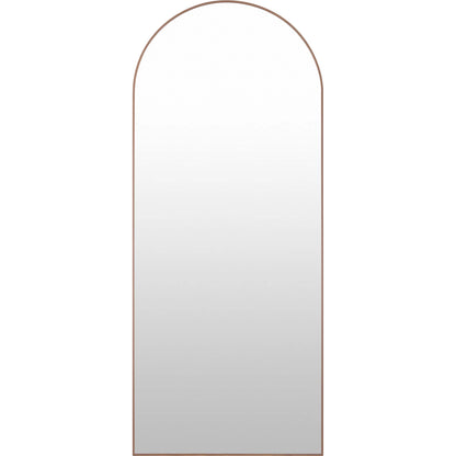 Aranya Full-Length Mirror Wall Decor by Livabliss in natural. Made from aluminum in a modern style.
