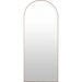 Aranya Full-Length Mirror Wall Decor by Livabliss in natural. Made from aluminum in a modern style.