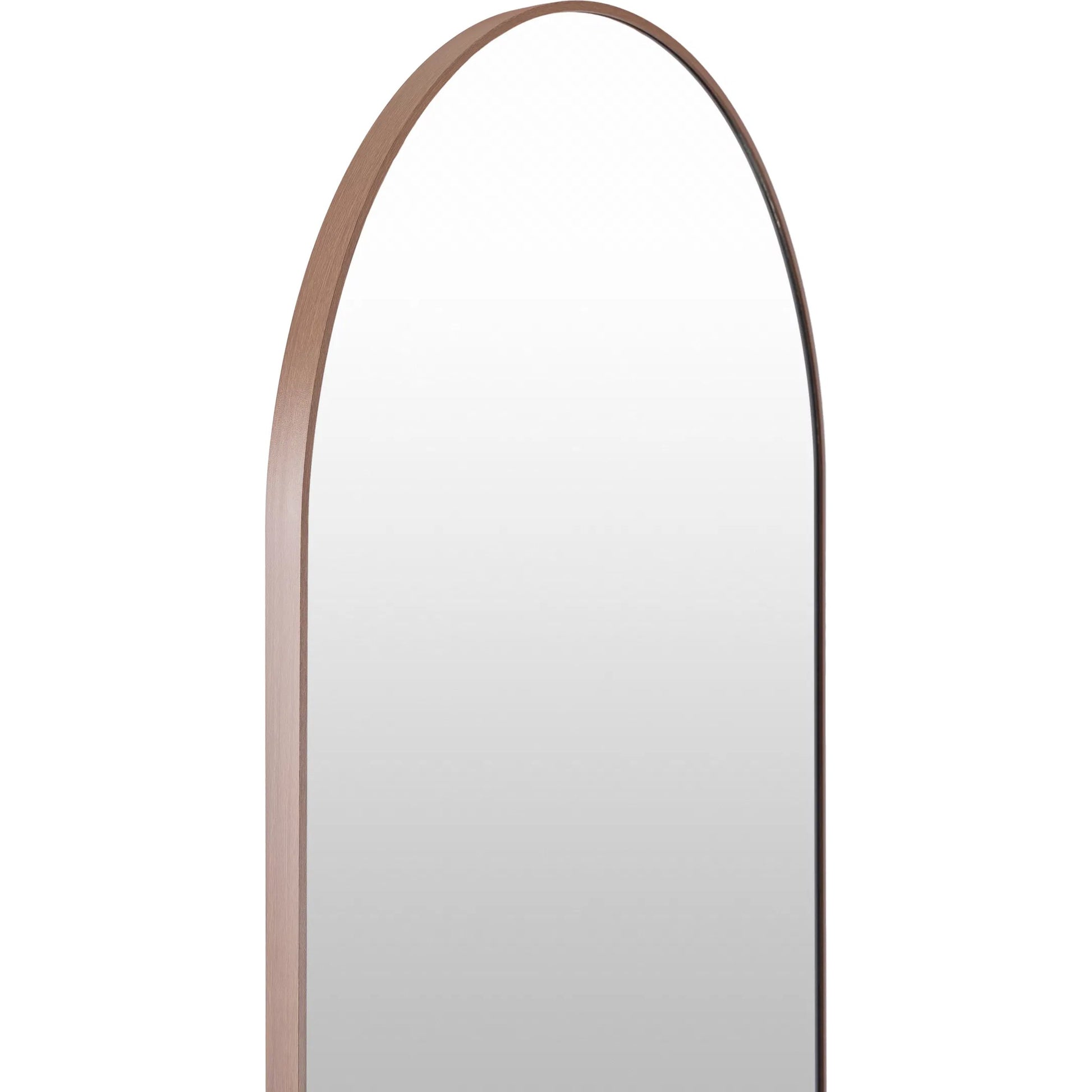 Aranya Full-Length Mirror Wall Decor by Livabliss in natural. Made from aluminum in a modern style.