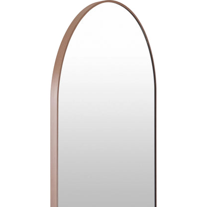 Aranya Full-Length Mirror Wall Decor by Livabliss in natural. Made from aluminum in a modern style.