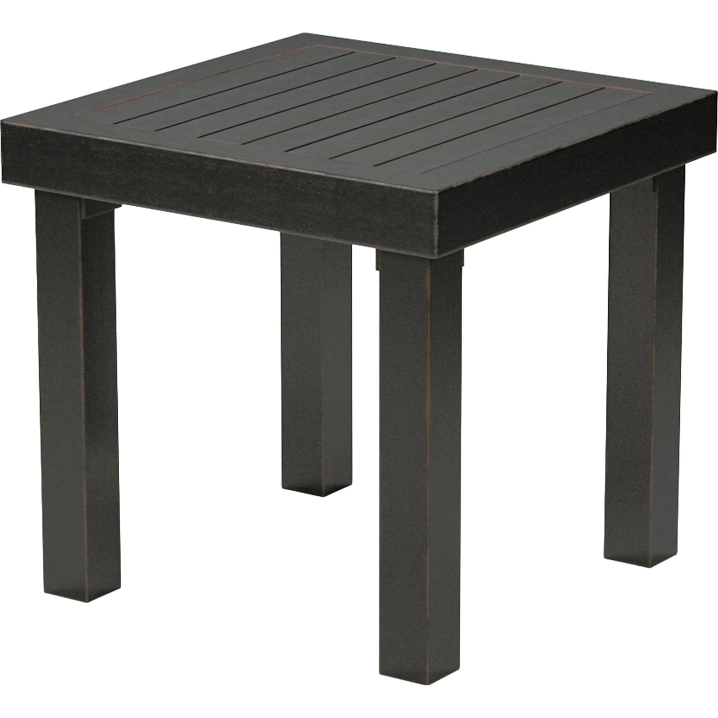 001 SI-2166908 | Primary Silo | Monterey Outdoor End Table by Sunset West in copper. Made from aluminum in a modern style.