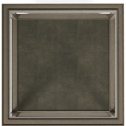 Cove Square End Table by A.R.T. Furniture in grey and mica. Made from rubberwood solids, primavera veneer, glass, cork in a traditional style.