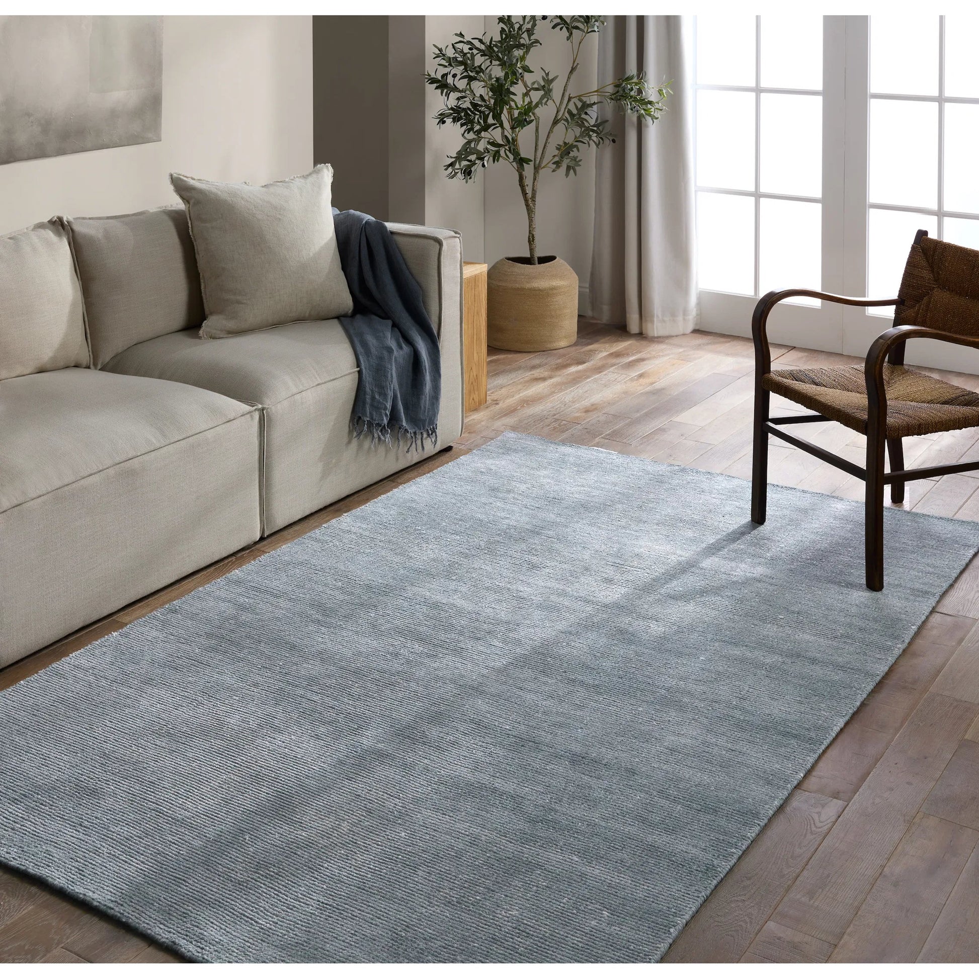 Rebecca RBC12 Indoor/Outdoor Rug by Jaipur Living in blue. Made from 100% pet yarn in a unique style.