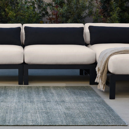 Rebecca RBC12 Indoor/Outdoor Rug by Jaipur Living in blue. Made from 100% pet yarn in a unique style.
