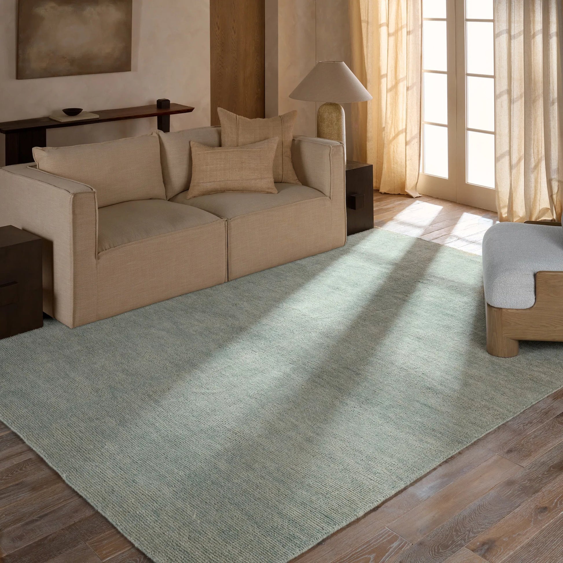 Rebecca RBC13 Indoor/Outdoor Rug by Jaipur Living in green. Made from 100% pet yarn in a unique style.