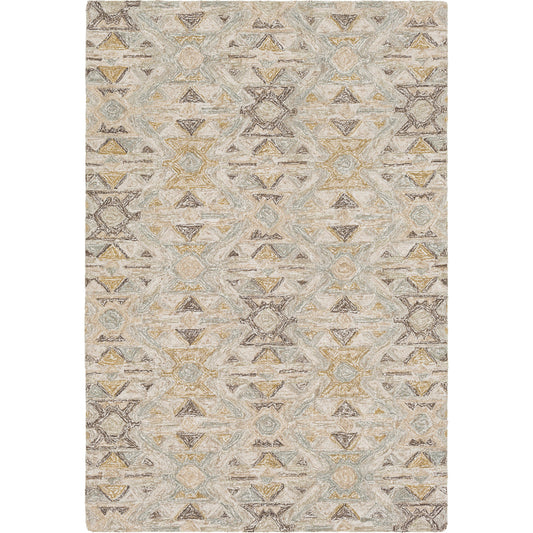 Robin Rug - 22390 by Surya in sage, tan, off-white, dark brown, olive. Made from 60% viscose, 40% wool in a unique style.