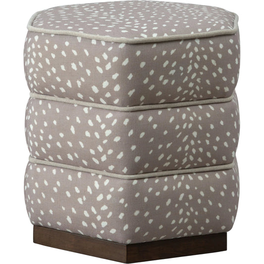 Rabia Ottoman by Surya in beige, brown. Made from rubber wood in a eclectic & global style.