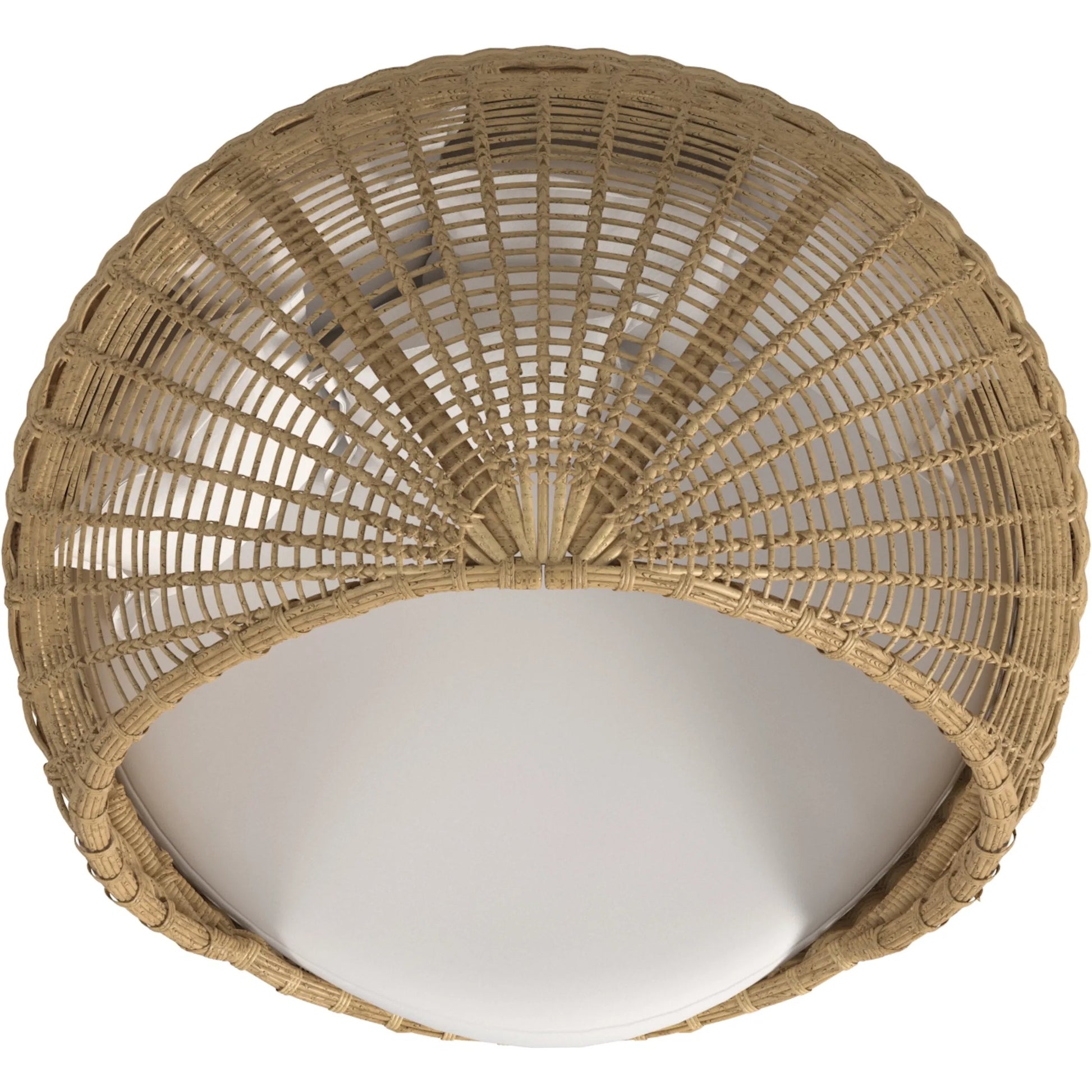 Playa Outdoor Daybed by Sunset West in medium wood. Made from resin wicker in a modern style.