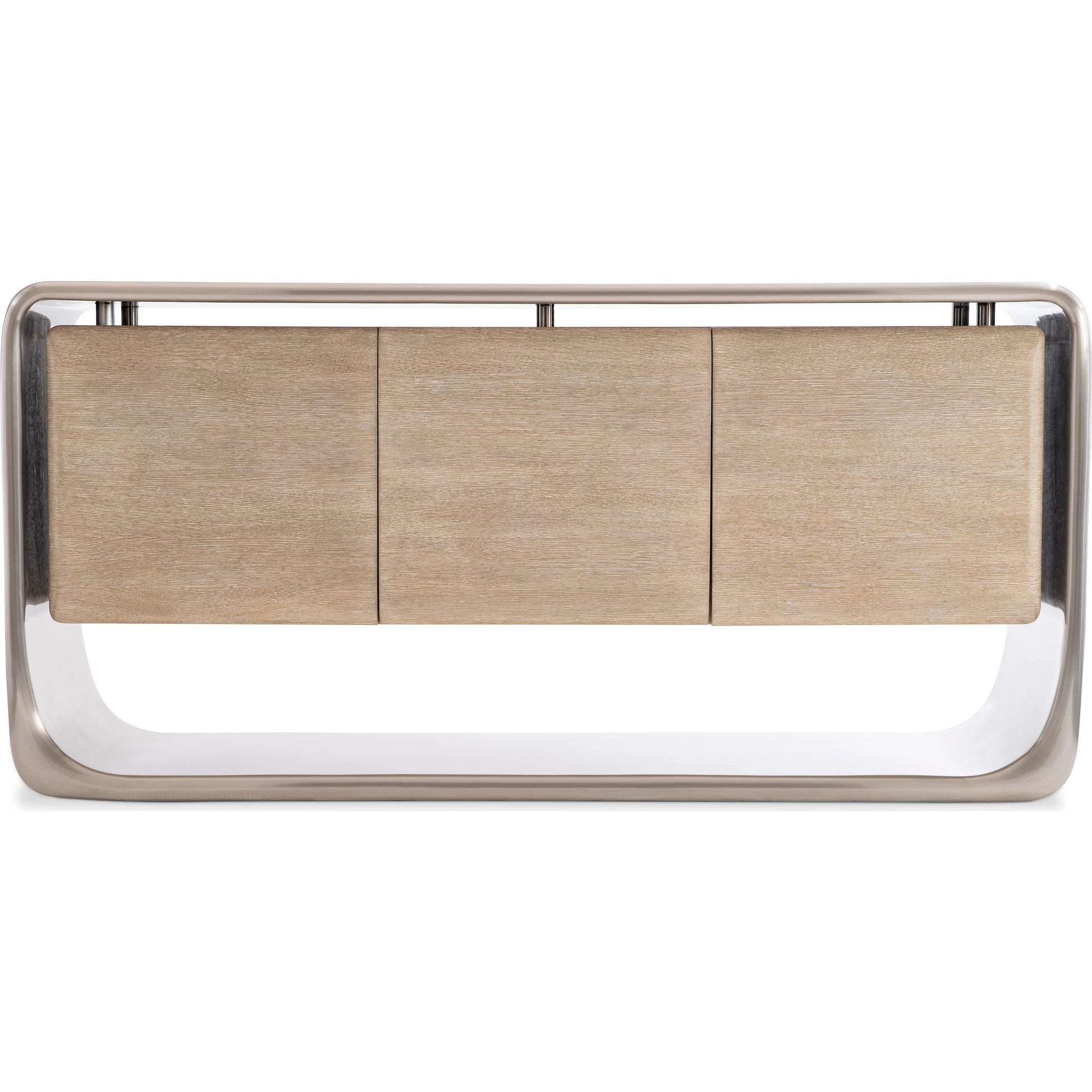 Lomond Buffet by Bernhardt in tarnished nickel, trevin. Made from metal, wood in a modern style.