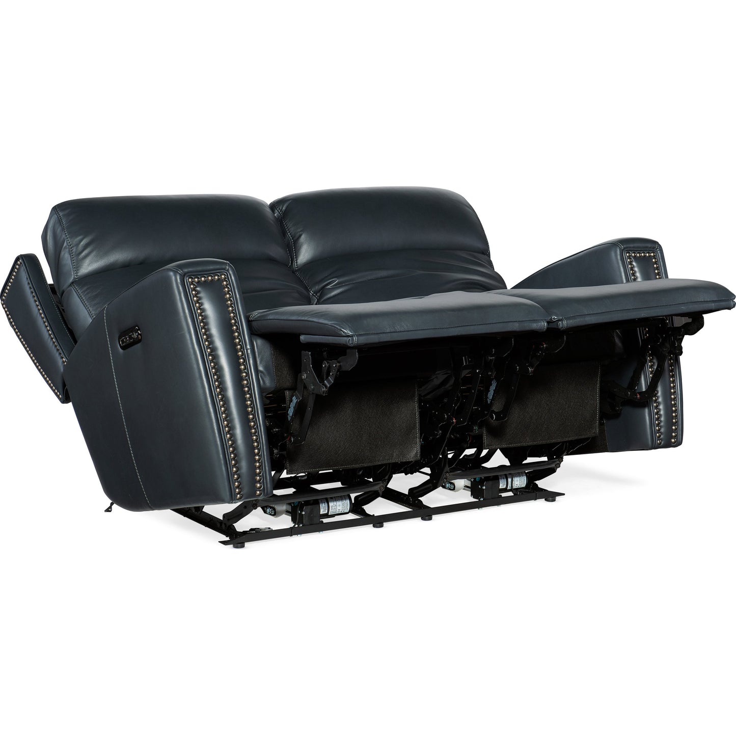 005 SI-1873197 | Additional Silo | Ruthe Zero Gravity Power Recline Loveseat by Hooker Furniture in salvo denim. Made from leather in a traditional style.