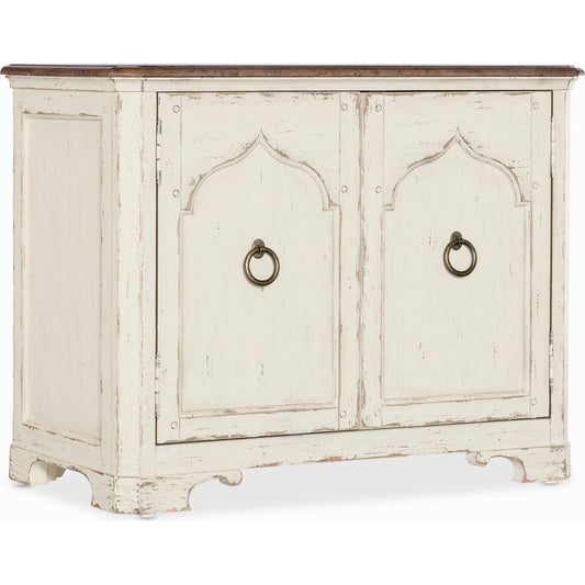 001 SI-2185800 | Primary Silo | Americana Two-Door Nightstand by Hooker Furniture. Made from oak veneers with solid-wood edge top in a cottage & farmhouse style.