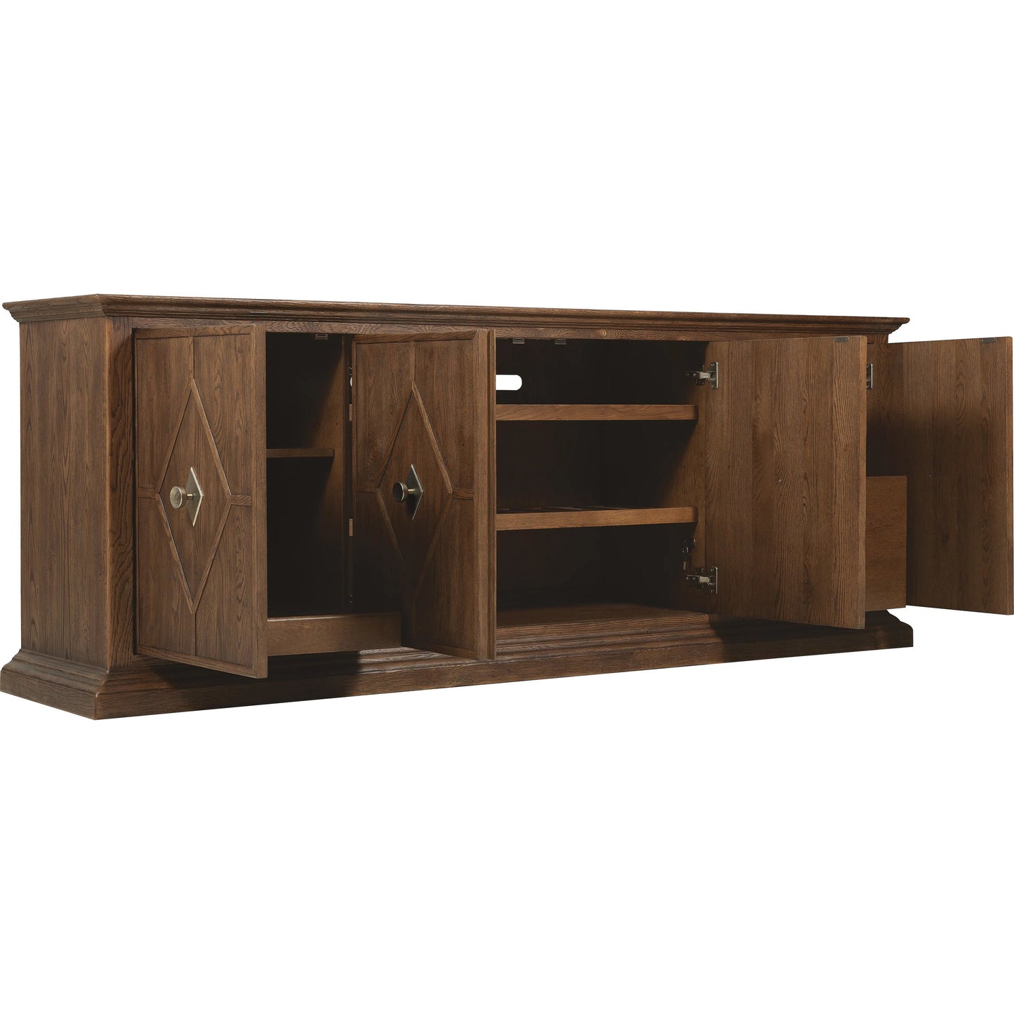 007 SI-2458441 | Additional Silo | Driftwood Entertainment Credenza by Hooker Furniture. Made from unique in a transitional style.