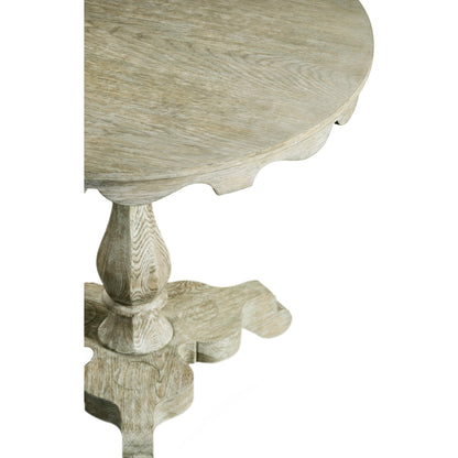 William Yeoward Overbury Breakfast Table by Jonathan Charles in grey and greyed oak. Made from oak in a cottage & farmhouse style.