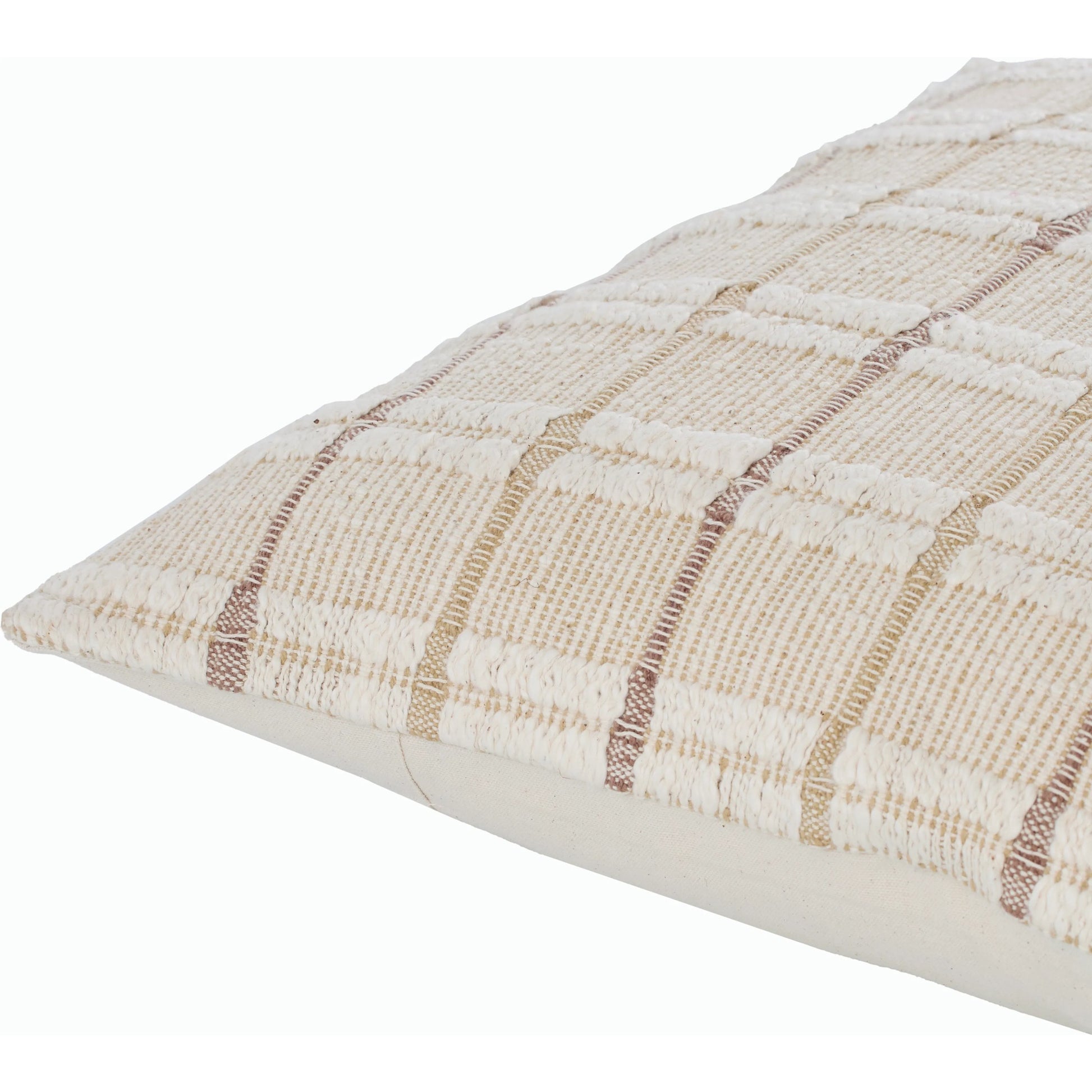 Rochester Pillow - 15097 by Surya in off-white, pearl, desert tan, beige. Made from front: 100% cotton, back: 100% cotton in a modern style.