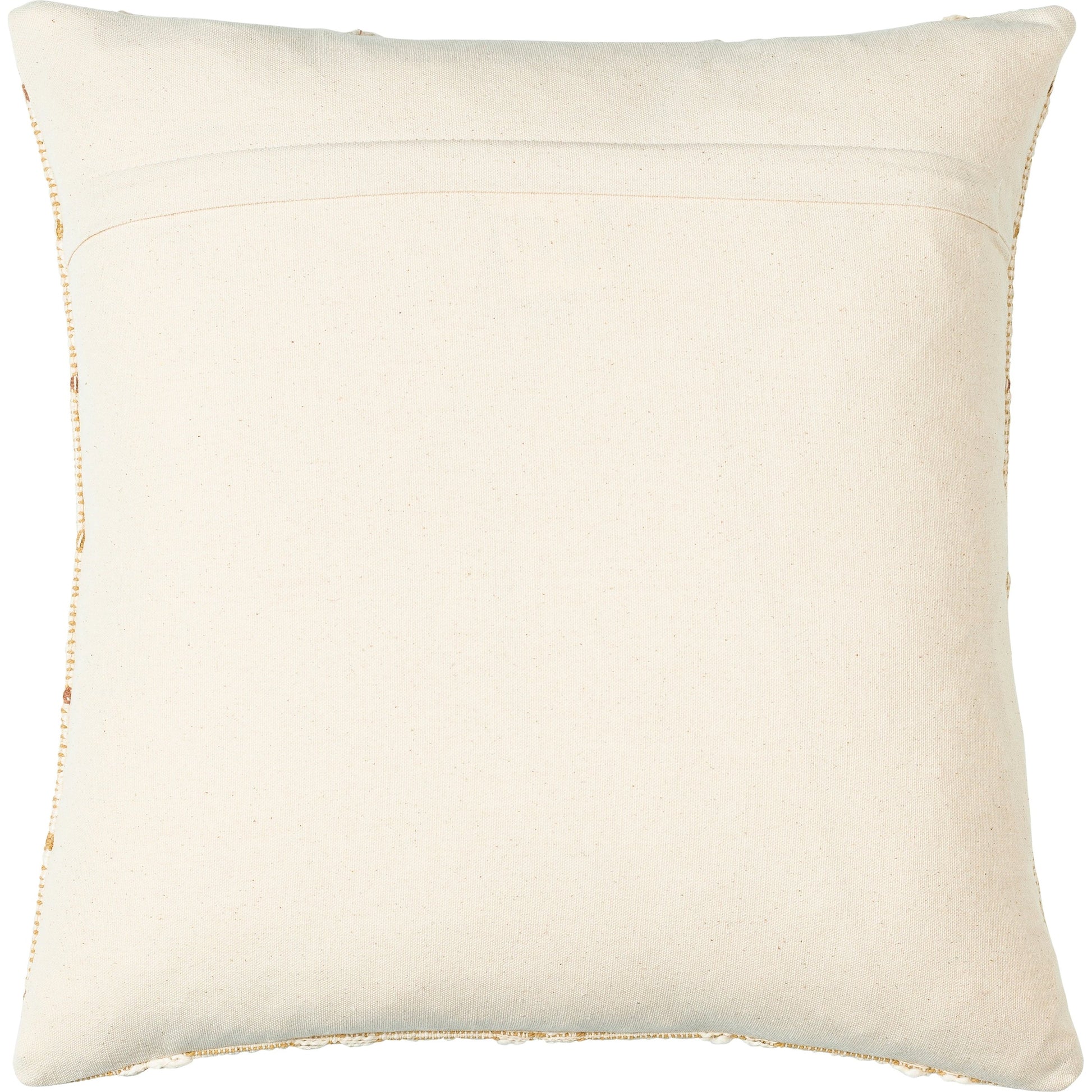 Rochester Pillow - 15097 by Surya in off-white, pearl, desert tan, beige. Made from front: 100% cotton, back: 100% cotton in a modern style.