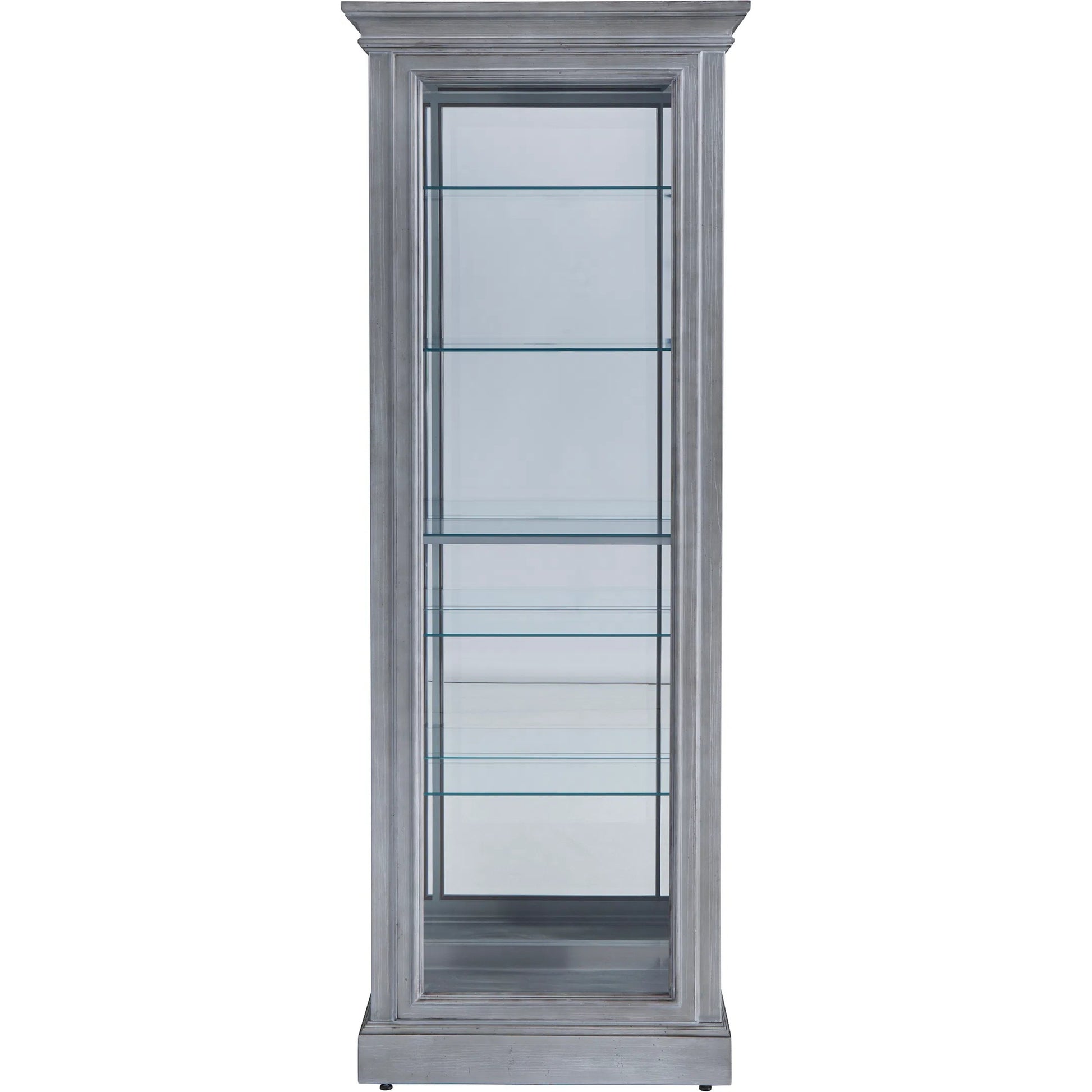 Side Entry Accent Curio by Pulaski Furniture in gray. Made from birch wood in a transitional style.