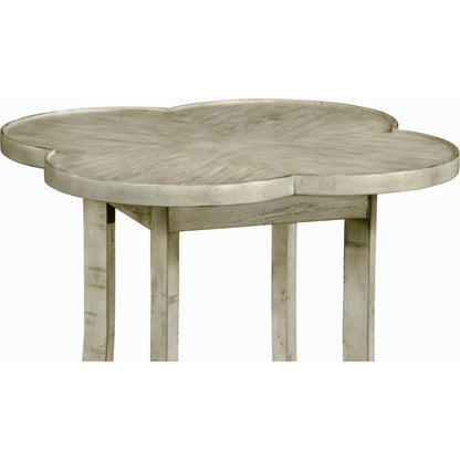 Casual Accents Country Walnut Quatrefoil Accent Table by Jonathan Charles. Made from acacia in a traditional style.