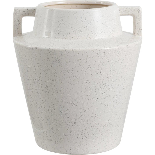 Mohave Terracotta Vase by HedgeApple Essentials in creme and glazing. Made from ceramic in a unique style.