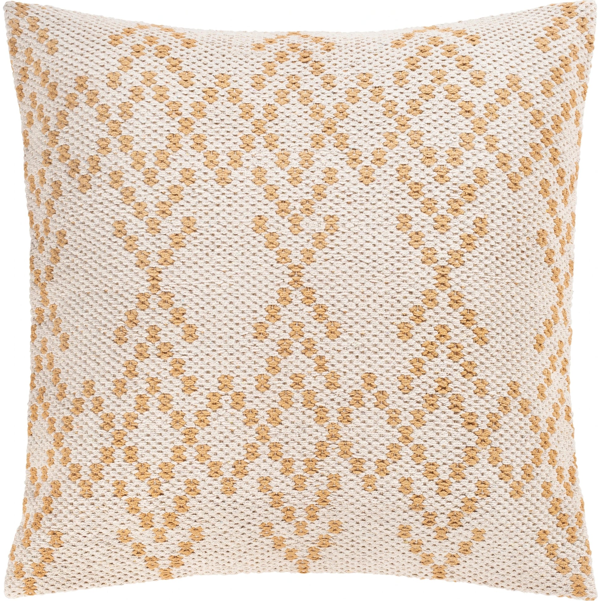 Ryder Pillow - 37743 by Livabliss in cream, wheat, white. Made from 100% cotton in a eclectic & global style.