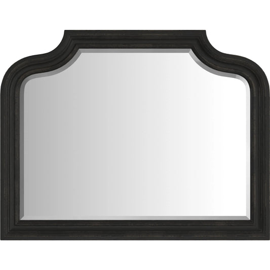 Atrium Landscape Mirror by A.R.T. Furniture in hand rubbed black, undertones of brown. Made from unique in a traditional style.