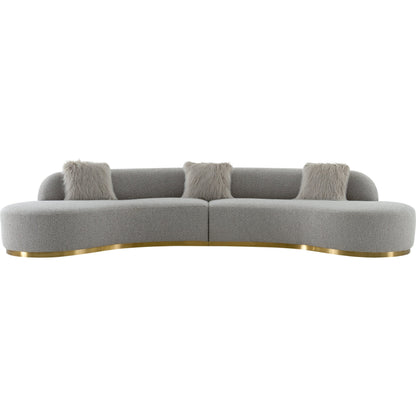 Simona Sofa by Pasargad Home. Made from polyester fabric in a modern style.