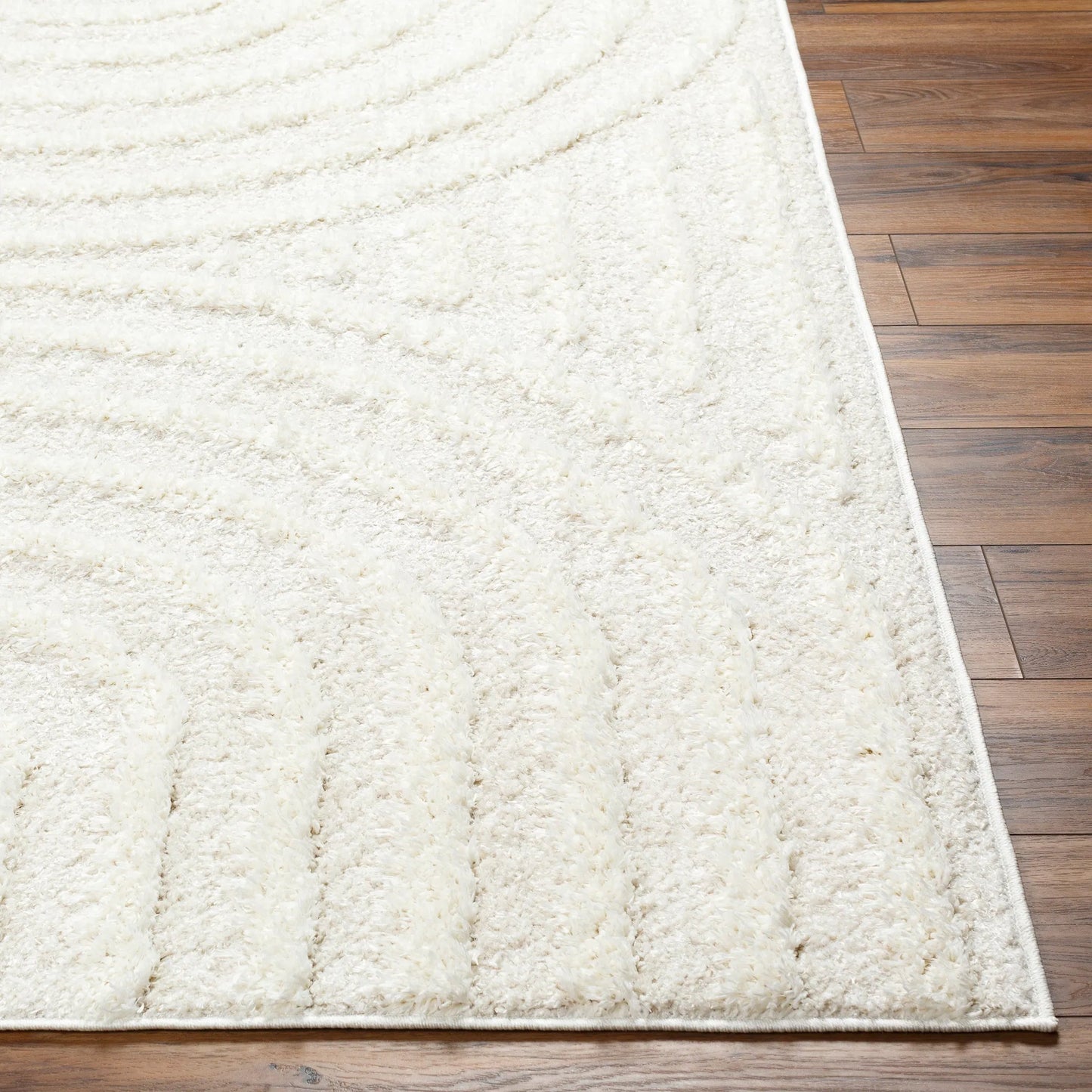 003 SI-2257471 | Closeup | Rodos RDO-2328 Rug by Livabliss in beige, white. Made from polyester in a unique style.