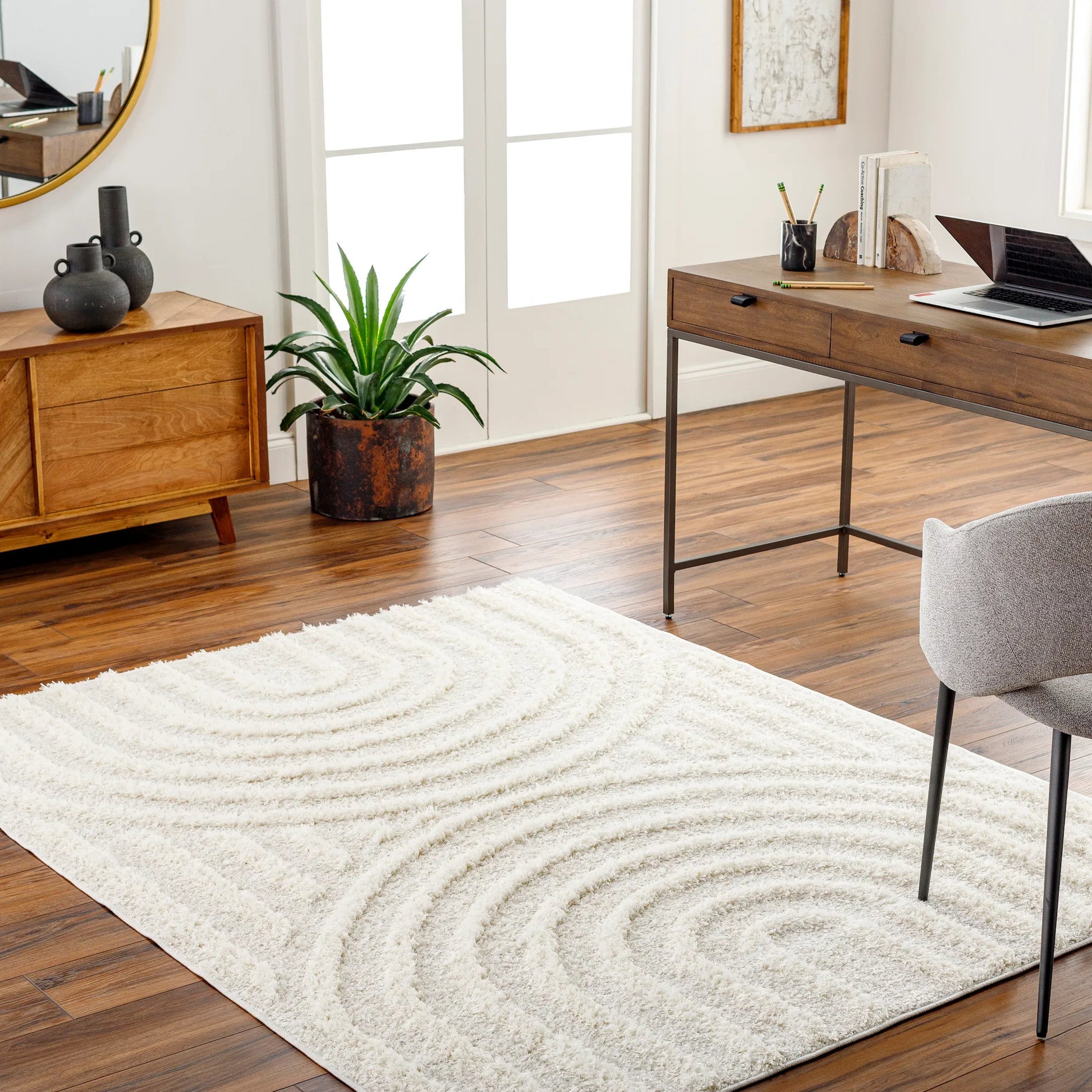 Rodos RDO-2328 Rug by Livabliss in beige, white. Made from polyester in a unique style.