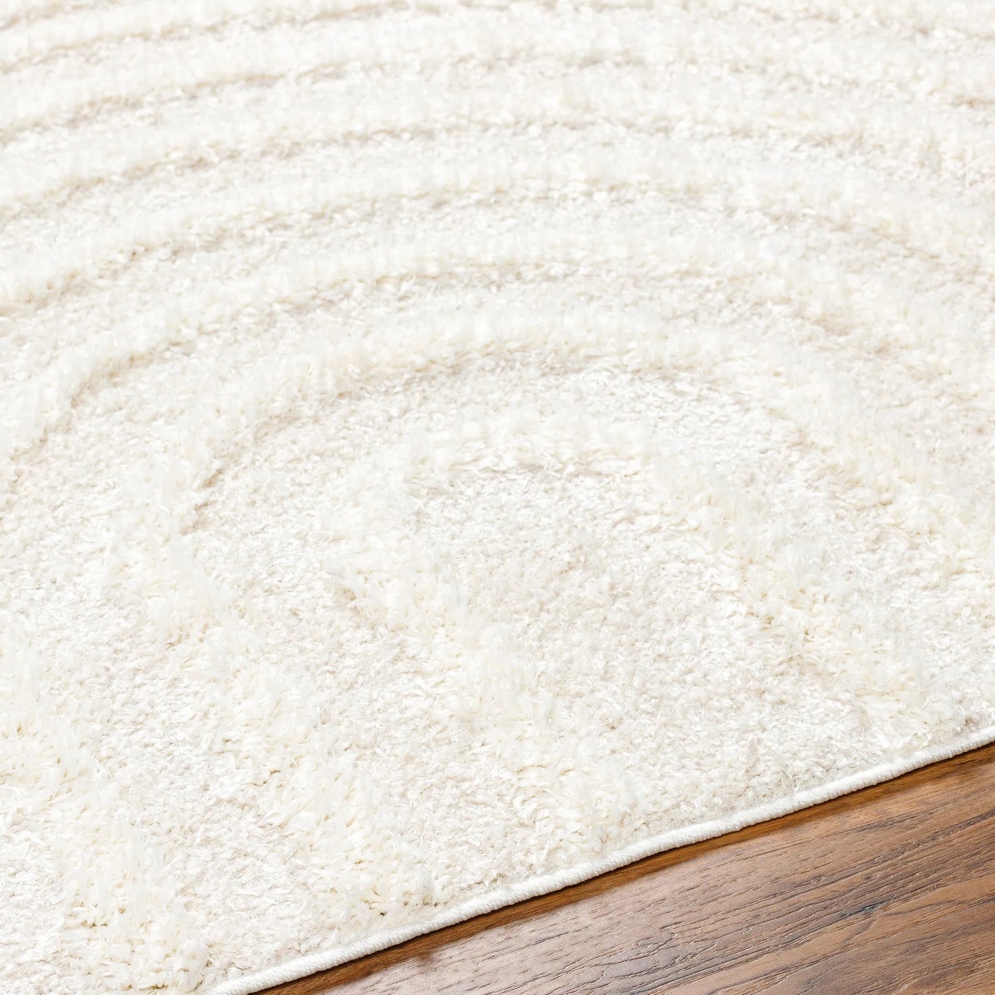 004 SI-2257471 | Closeup | Rodos RDO-2328 Rug by Livabliss in beige, white. Made from polyester in a unique style.