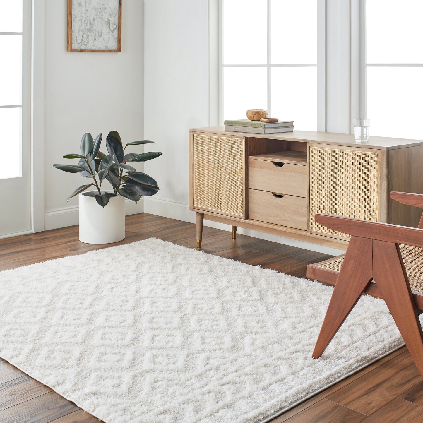 005 SI-2052050 | Lifestyle | Rodos Rug - 489058 by Livabliss in beige, white. Made from face: 100% polyester, warp: 100% polypropylene in a unique style.