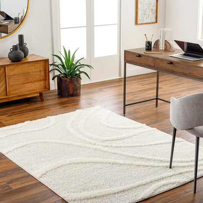 Rodos Rug - 32881 by Livabliss in beige, white. Made from main: 100% polyester in a unique style.