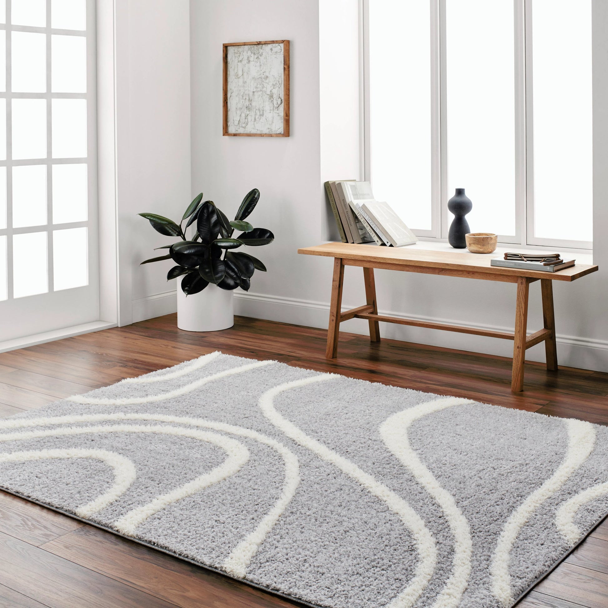 Rodos Rug - 489061 by Livabliss in beige, white. Made from polyester in a unique style.