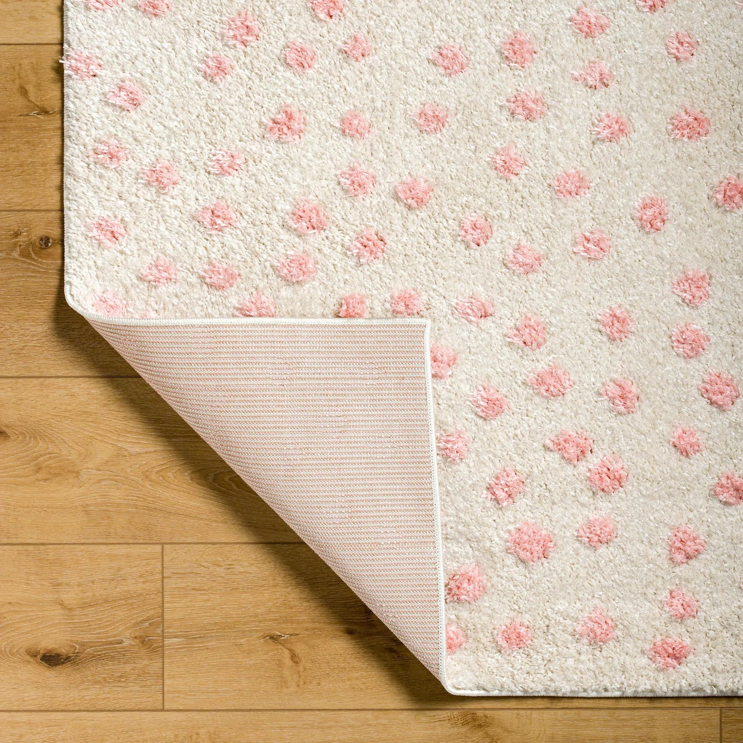 003 SI-2052043,SI-2052044,SI-2052045 | Closeup | Rodos Rug - 489056 by Livabliss in beige, light pink. Made from face: 100% polyester, warp: 100% polypropylene in a unique style.